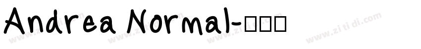 Andrea Normal字体转换